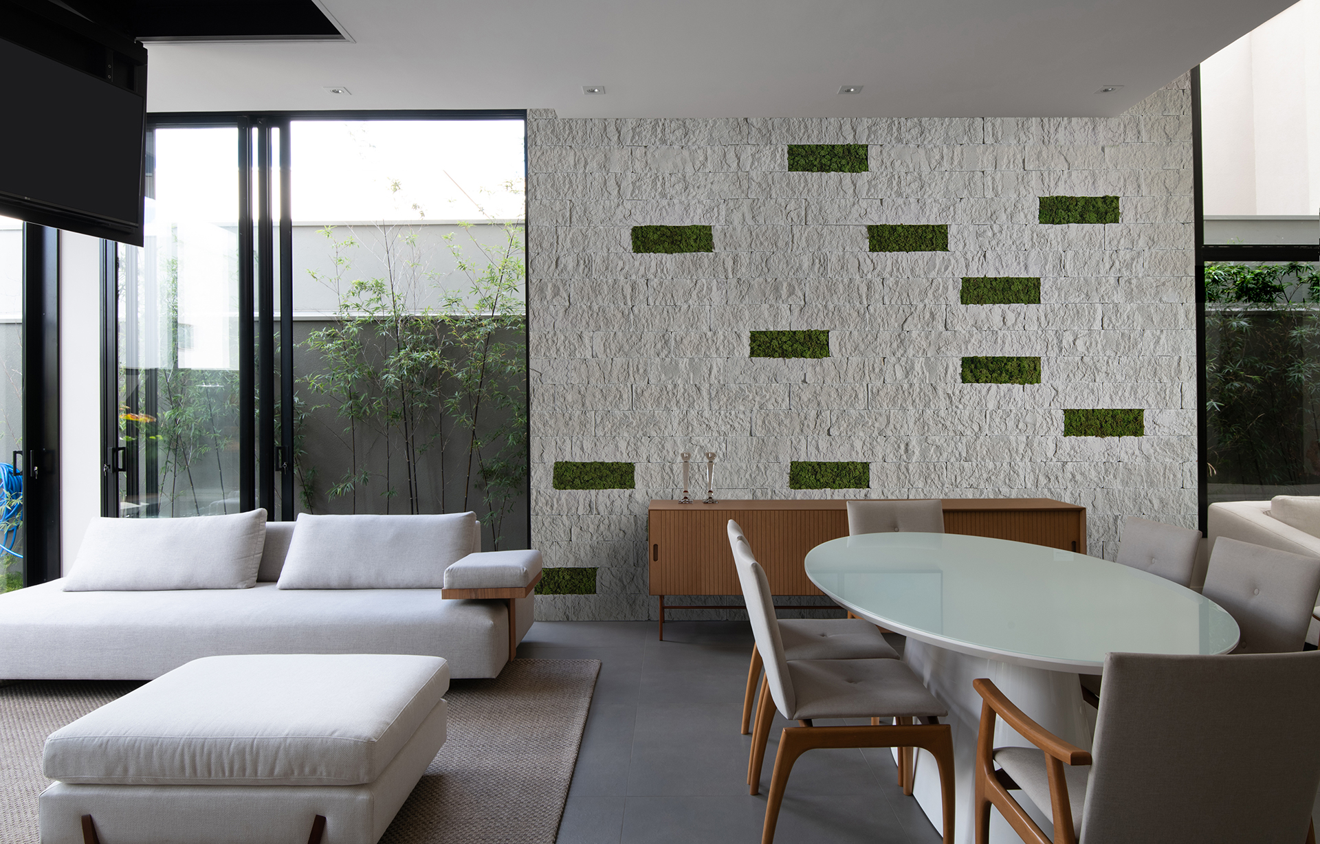 Design Biofílico com Ecobrick Stone