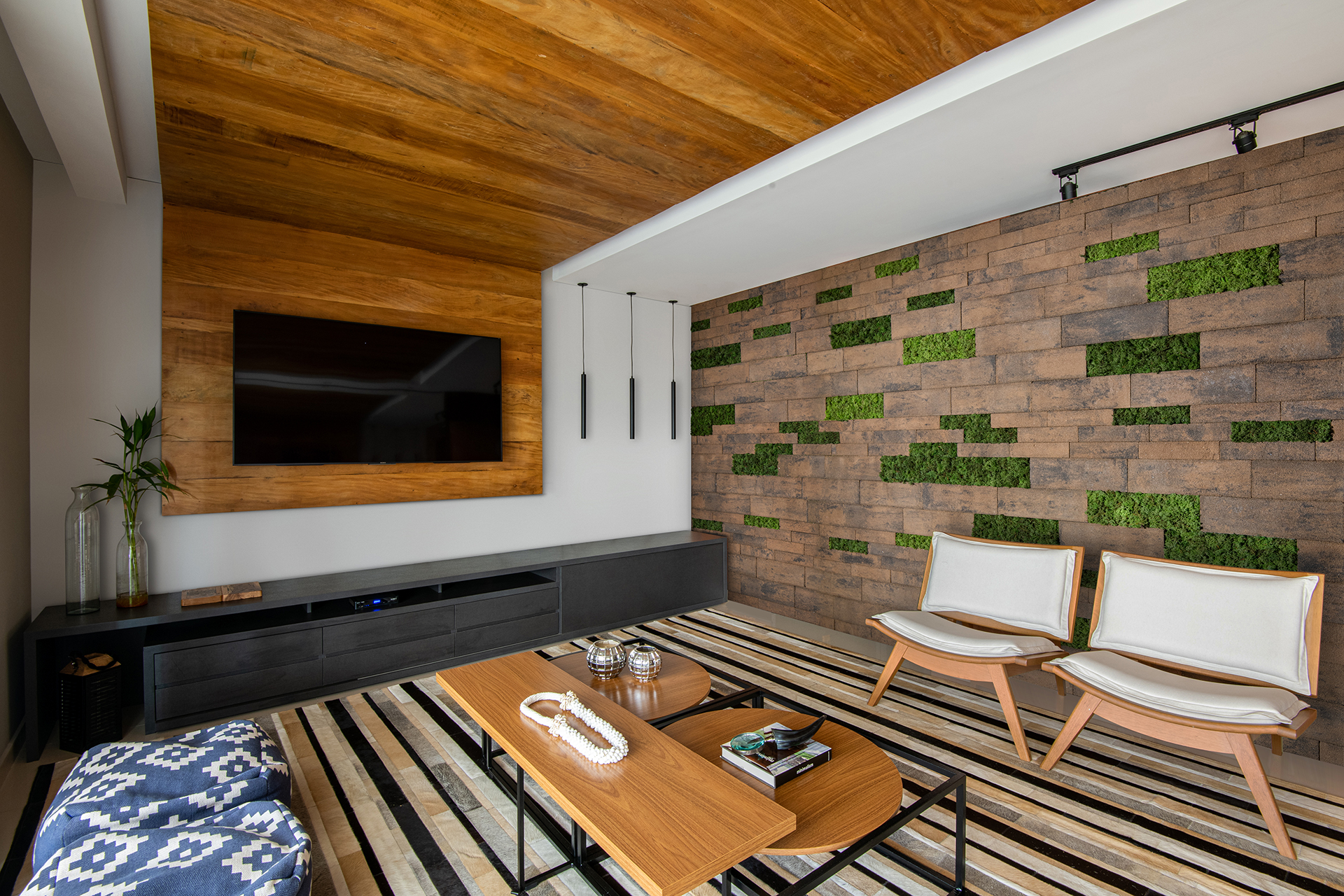 Ecobrick Grezzo no ambiente biofílico