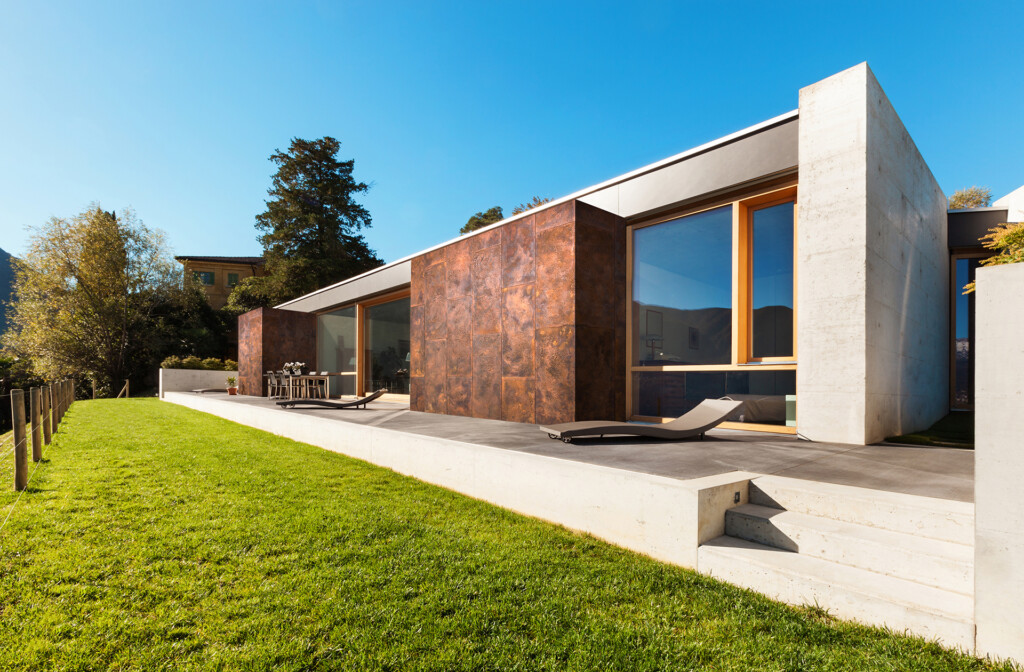 Revestimento Corten aplicado em fachada